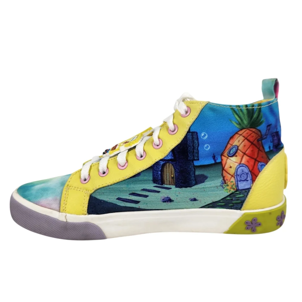 SpongeBob SquarePants Limited Edition Rare Hard To Find Sneakers Mens Size 8.5
